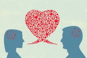 The mind on love leads to sharing, trust, and intimacy. 